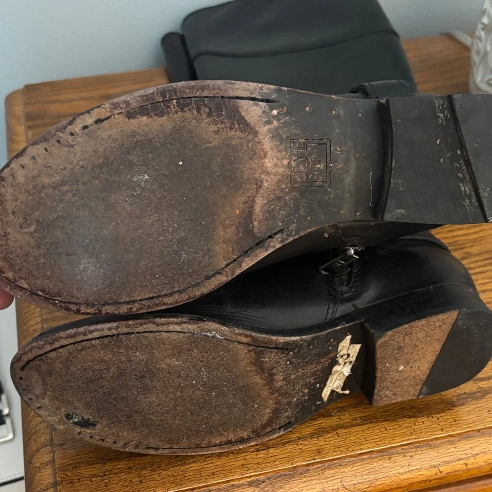 Frye Black Leather Riding Boots - Picture 6 of 6